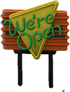 The Orange version of Diner Neon Sign