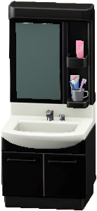 The Black version of Bathroom Sink