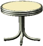 The Cream version of Diner Mini Table