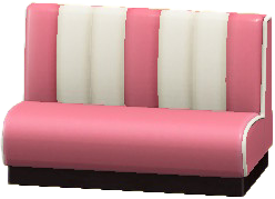 The Pink version of Diner Sofa