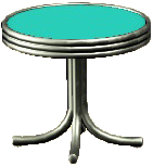 The Emerald version of Diner Mini Table