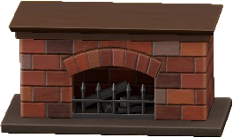 The Dark Brown version of Fireplace