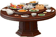 The Brown version of Imperial Dining Table