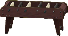 The Dark Brown version of Foosball Table