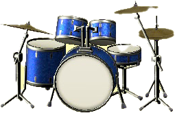 The Marine Blue version of Drum Set