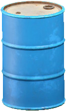 The Light Blue version of Oil Barrel