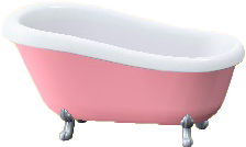 The Pink version of Claw-Foot Tub