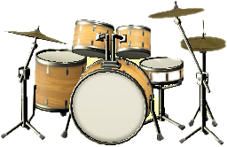 The Natural Wood version of Drum Set