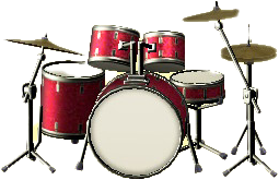 The Rose Pink version of Drum Set