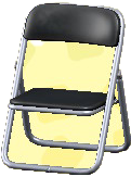 The Black version of Folding Chair