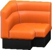 The Orange version of Box Corner Sofa