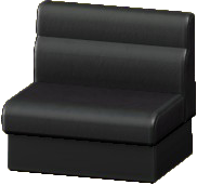 The Black version of Box Sofa