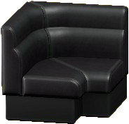 The Black version of Box Corner Sofa