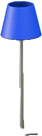 The Blue version of Shaded Floor Lamp