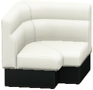 The White version of Box Corner Sofa