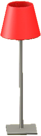 The Red version of Shaded Floor Lamp