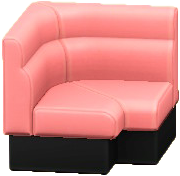 The Pink version of Box Corner Sofa