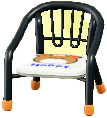 The Black version of Baby Chair