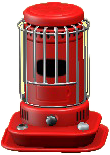The Red version of Round Space Heater