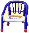 The Blue version of Baby Chair