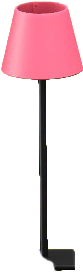 The Pink version of Shaded Floor Lamp