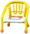 The Yellow version of Baby Chair