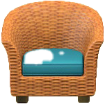 The Reddish Brown version of Rattan Armchair