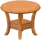The Reddish Brown version of Rattan End Table