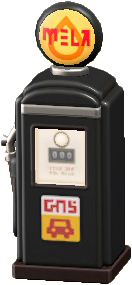 The Black version of Retro Gas Pump