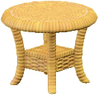 The Light Brown version of Rattan End Table