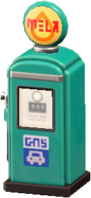 The Green version of Retro Gas Pump