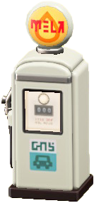 The White version of Retro Gas Pump
