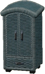 The Gray version of Rattan Wardrobe