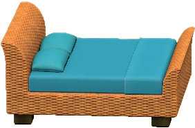 The Reddish Brown version of Rattan Bed