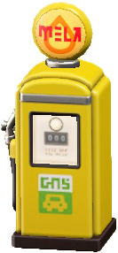 The Yellow version of Retro Gas Pump