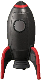 The Black version of Throwback Rocket