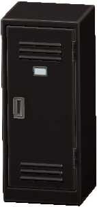 The Black version of Upright Locker