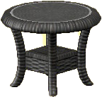 The Black version of Rattan End Table