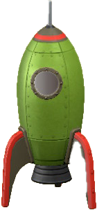The Green version of Throwback Rocket
