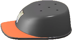 The Black & Orange version of Throwback Hat Table