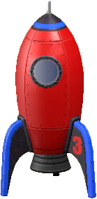 The Red version of Throwback Rocket