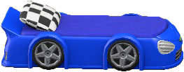 The Blue version of Throwback Race-Car Bed