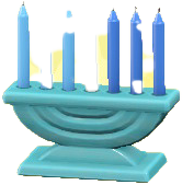 The Blue version of Celebratory Candles