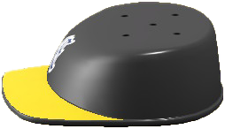 The Black & Yellow version of Throwback Hat Table