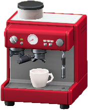 The Red version of Espresso Maker