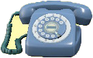 The Blue version of Rotary Phone
