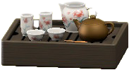 The Floral version of Traditional Tea Set