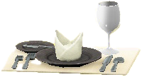 The Black version of Table Setting