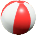 The Red version of Beach Ball