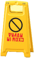 The No Entry version of Floor Sign